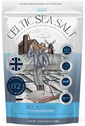 Celtic Sea Salt, Unrefined Light Grey Coarse Salt, Hand-Harvested, 650g