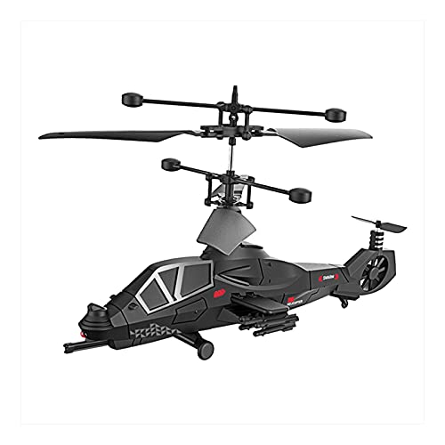 Ycco RC Drone Military Fight 3.5CH Fernbedienung Kriegsflugzeug Modell RC Drohne Hubschrauber 360 Grad Rotation Quadcopter Spielzeug Geschenk Für Kinder Und Erwachsene Schwarz Cover