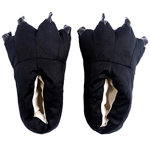 YYIXING Pantufas engraçadas de patas de animais fofos, calçados de fantasia para crianças e adultos,
