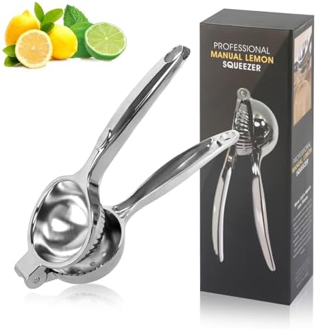 GOURMEO Presse Agrumes Manuel Inox - Extracteur Citron Orange Acier Inoxydable - Antirouille Lave-Vaisselle