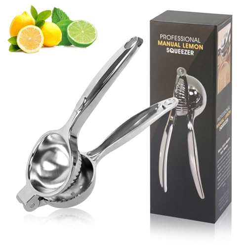 Zitronenpresse Handpresse Schweres Orangenpresse Manuell, Saftpresse Manuell Zitruspresse Manuell Limettenpresse Lemon Squeezer Orangensaftpresse Obstpresse Manuell für Küche, Bar, Restaurant