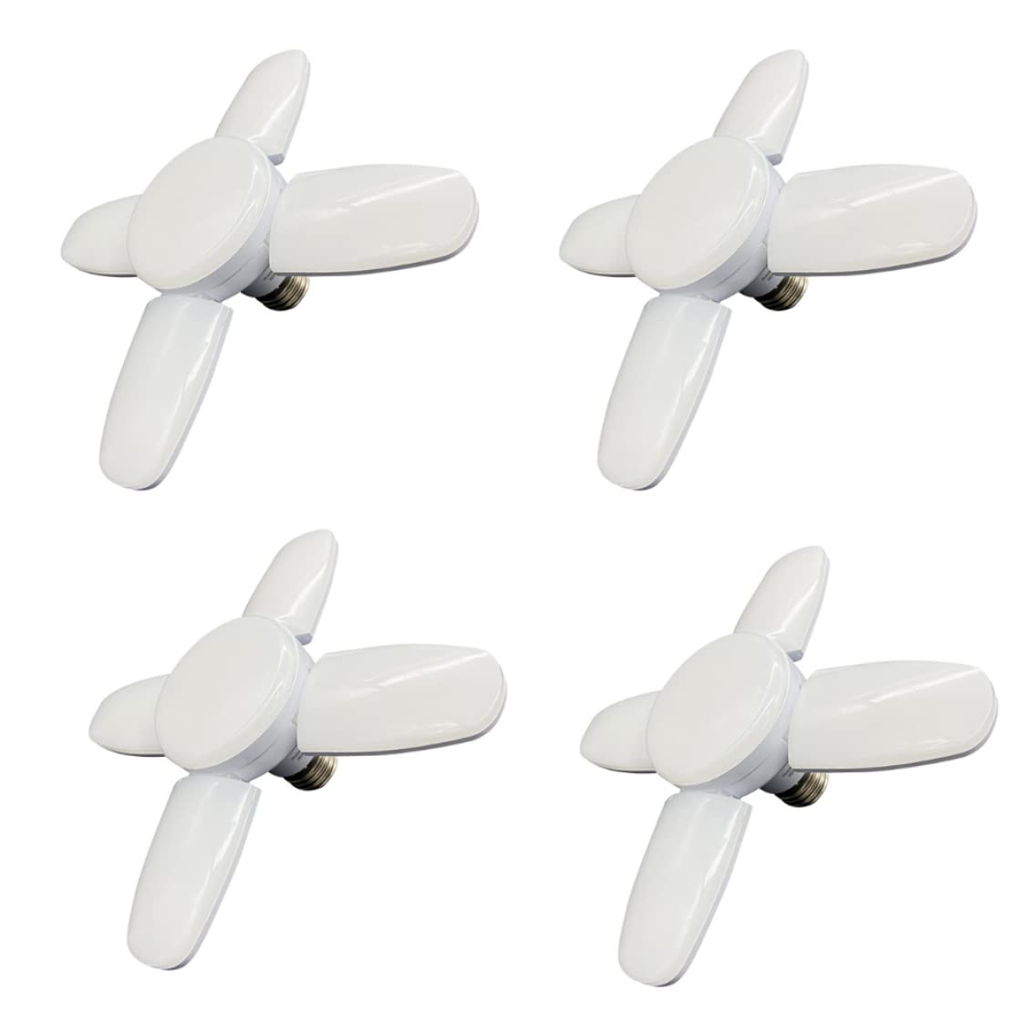 4 Pack LED Garage Lights Screw in Garage Ceiling Lighting 2800LM 28W E26 E27 Daylight Lamp with 4 — view 3