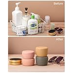 TakeToday Travel Containers for Toiletries, Leak-proof, TSA Approved, Refillable Silicone Cream Jars with Lid Travel Size Essential for Cosmetic toiletry Cream, 2oz, 4 Pack (Apricot) - Image 5