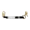 Peakworks Fall Protection Durable ADP Rope Grab with Panic Lock, Small Eye with Shock Pack, Black, V830103