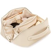 HaJie Borsa Organizer Per Trucchi A Pois - Porta Cosmetici Da Viaggio, Grande Capacità Con Tasche Multiple