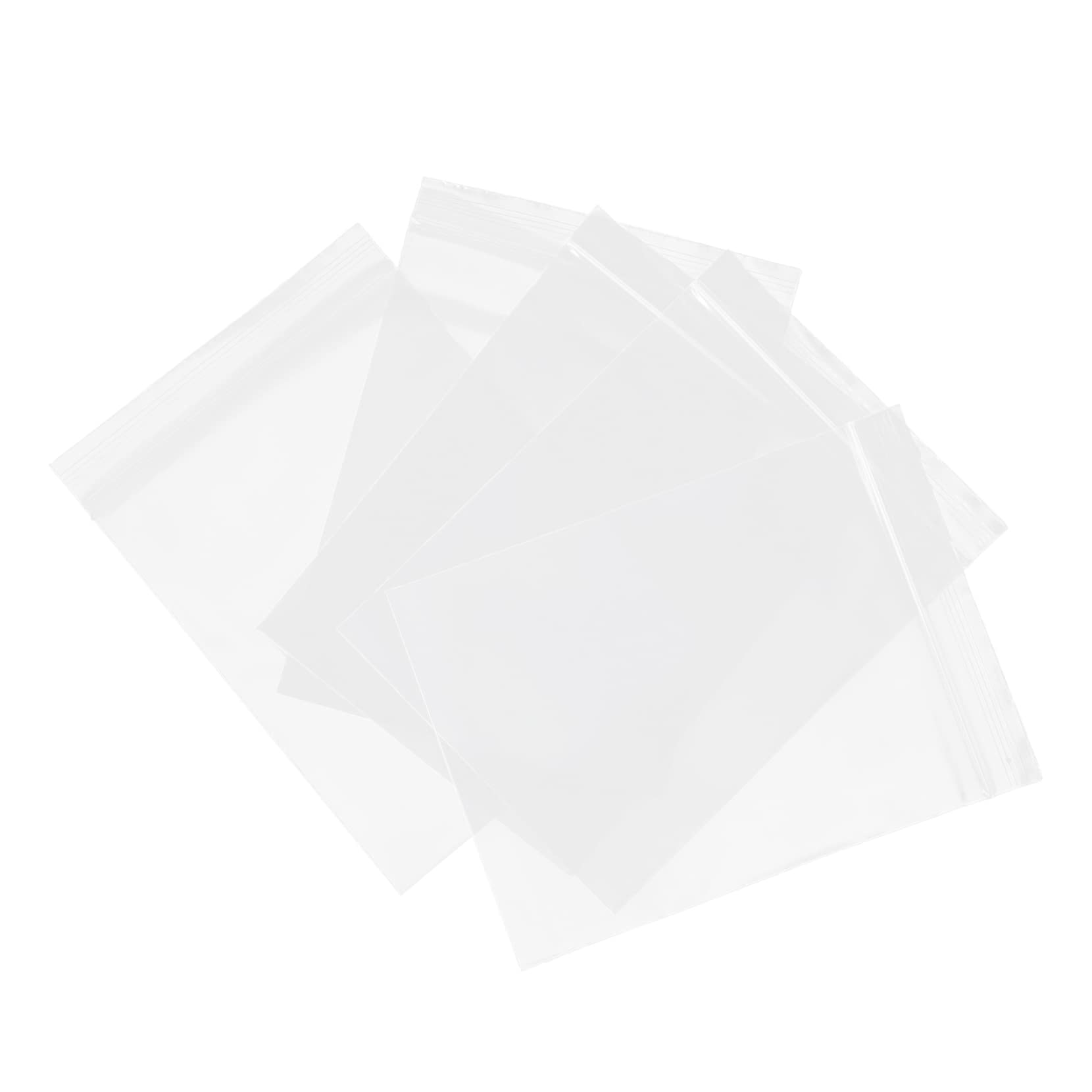 COLLBATH 100pcs Self Sealing Food Transparent Plastic Food Pouch Seal Bags Kitchen Storage Bags