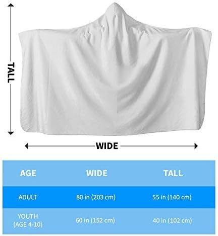Miniatura 2 de Save Chubby Unicornios con capucha, manta con capucha para amantes de los rinocerontes para niñas, adolescentes y adultos (60 x 40 pulgadas, forro