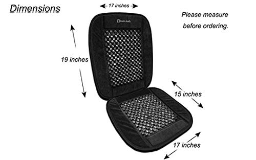 Image of Ultra Comfort Massage Cool Car Velvet Bead Seat Cushion for Swift