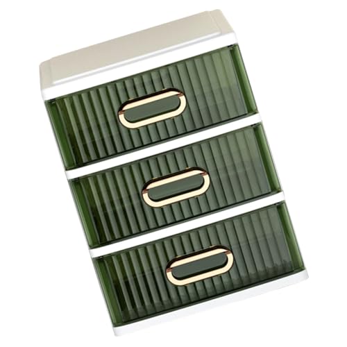 Healeved Office Desk Organizer Storage Box 4 Drawers Makeup Organizer Drawer Type