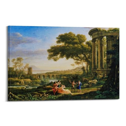Impression sur toile Claude Lorrain chef d'œuvre pour votre intérieur