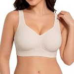 BBXWANG – Nahtloser BH Damen Ohne Bügel V-Ausschnitt Push Up BH Große 