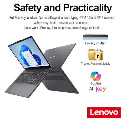 Image of Lenovo IdeaPad Slim 3i • 2026 Edition • 15.3 inch WUXGA FHD Laptop • Intel Core i7-13620H • 16GB LPDDR5RAM • 512GB PCle SSD • Privacy Shutter • Dolby Audio • Copilot AI Key • WiFi 6 • Win 11