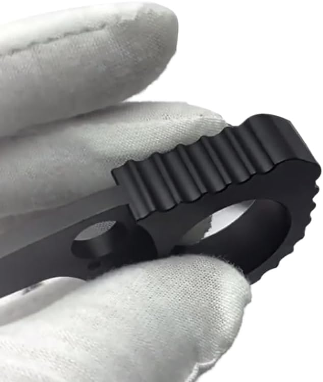 1PC Back Spacer Signet Ring Fits for Spyderco Paramilitary 2 C81, Premium Anodized Aluminum Alloy Quick Draw Ring