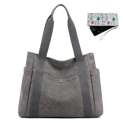 Sac à main en toile de qualité supérieure style rétro vintage avec poignée robuste
