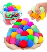 Slow Rising Stress Balls for Kids- 32 Pack Fidget Toys Stretchy Stress Balls, Sensory Squishy Bal...