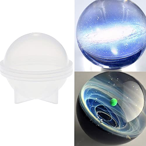 Diy Sphere Round Silicone Mold, Non-Stick Sphere Resin Molds, Globe Ball Casting Molds For Epoxy Resin Diy Necklace Jewelry Soap, Candle Bath Bomb Making #TOP3