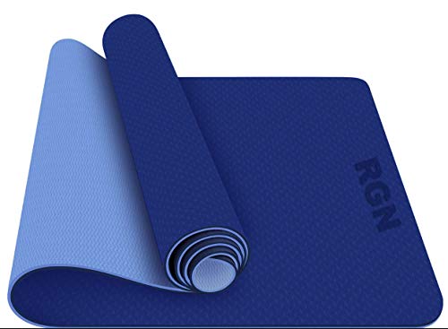 Yoga Mat, Non-Slip Yoga Mat. Non Toxic Friendly. Workout Mat for Men and Women Fitness Pilates Training mat Grips Well on Floor While Exercises