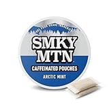 Smokey Mountain Caffeinated Pouches - Arctic Mint - Tobacco Free and Nicotine Free - 1 Can - 15 Pouches Per Can