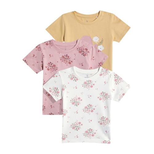 Image of Mothercare Baby T-Shirt 3-Pack Unisex Short Sleeve Cotton Animal Print