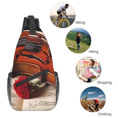 Sling Bag para hombre y mujer negra miniatura 5