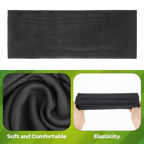 Image of 3 PCS Black Soccer Headbands for Boys, Cooling Headband, Soft Breathable Baseball Headband, Sports Headband for Football Running Basketball Tennis