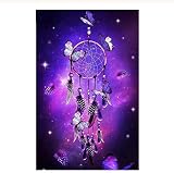 QNMB Jigsaw 1000 pièces en Bois Puzzle Attrape-rêves Violet pour Adultes Adolescents Adulte en Bois