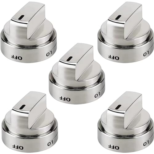 DRAMLOR 5 Pack AEZ73453509 Stove Knobs Replacements for LG Universal Oven Knobs Replacements Compatible with LG Replace AEZ72909008 Fit LRG3085ST LRG3095ST LRG3081ST LRG3091ST LRG3093ST