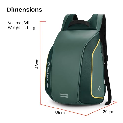 Image of Nasher Miles Corporate Backpack | Premium Polyester & PU Laptop Backpack | Ideal for Office, College, School & Travel | Men, Women, Boys, Girls