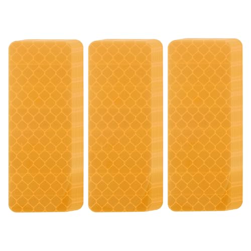 PATIKIL Reflective Sticker Safety Reflective Tape(Rectangle Yellow, 50Pcs)