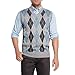 True Rock Men's Fashion V-Neck Sweater Vest Solid Colors and Argyle