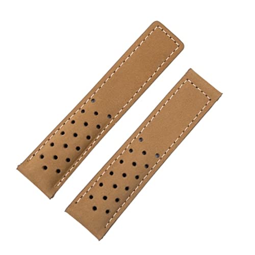 Bracelet montre cuir givré authentique 20mm 22mm 24mm avec boucle F1