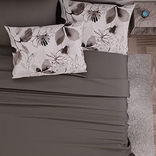 PETTI Artigiani Italiani, Complete Bed Set, Double Sheets, Flower Painting Sheets, Double Bed Set - Image 3