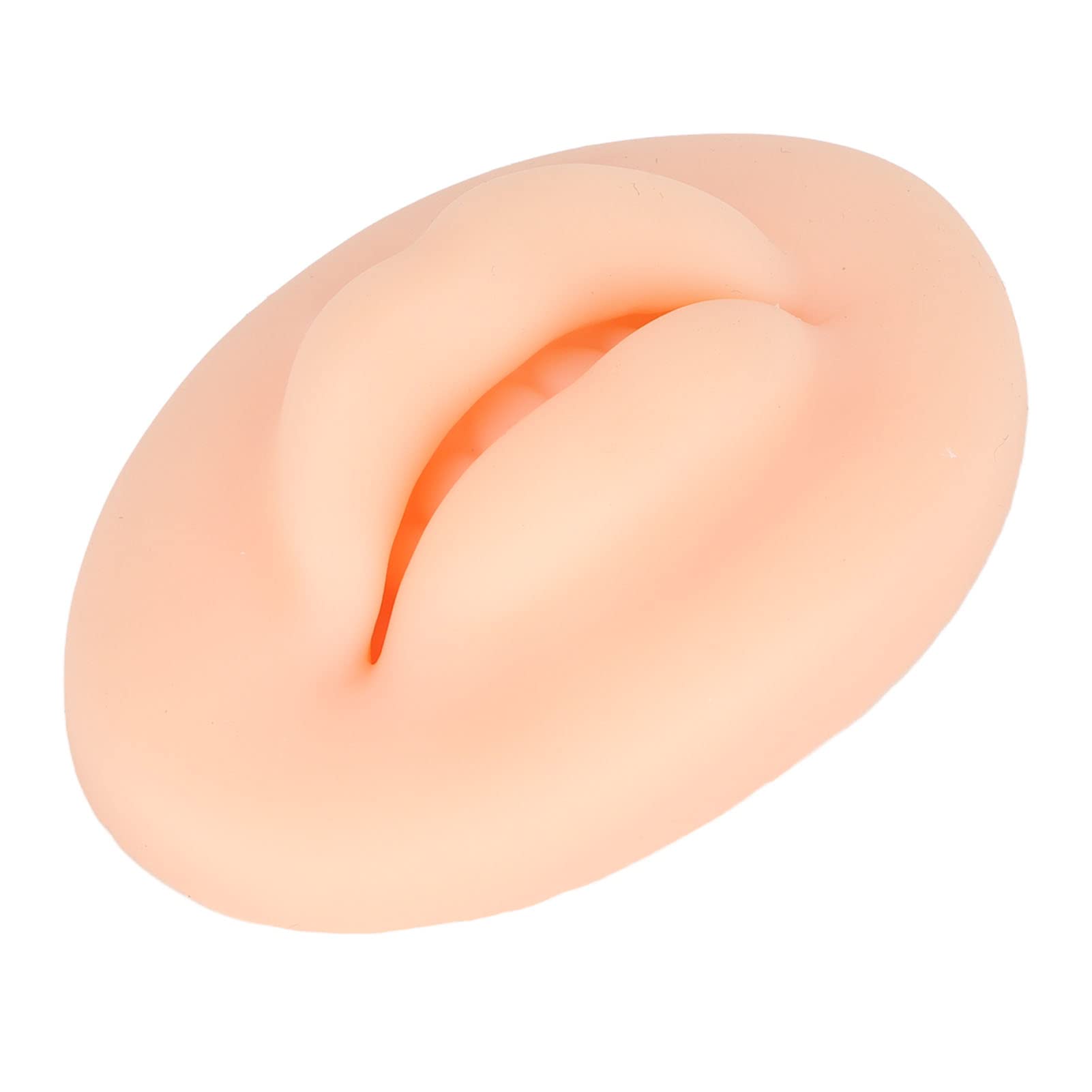 Labios de silicona ampliamente utilizados, fáciles de poner, labios falsos elásticos de silicona suave para tutorial de bordado, fácil de usar para principiantes Tez Clara
