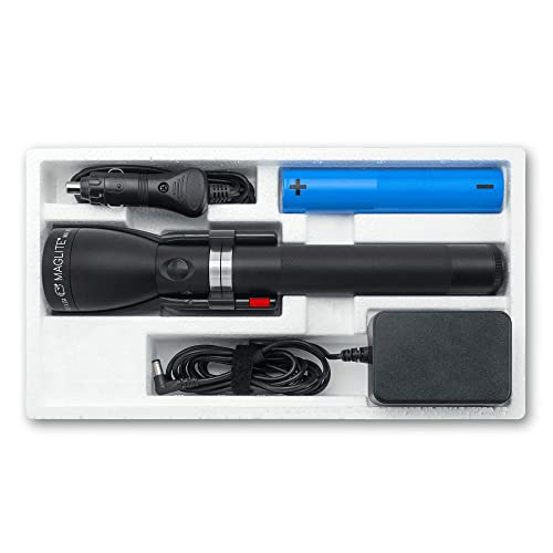 Maglite, Rechargeable Led Flashlight, System 1, 12 Volt Dc Cigarette Lighter Adapter Or 120 Volt Ac Converter, Black #TOP4