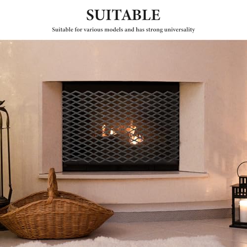 Grille de cheminée en acier 25x40 cm avec bac à braises pour poêle - 4