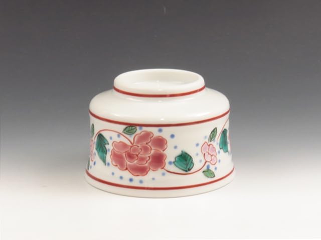 Miniatura 4 de Kutani-Yaki (Ishikawa) Yuki Tanaka Taza de sake de porcelana guinomi Japonés artesanales vasos de sake 3KUT0059