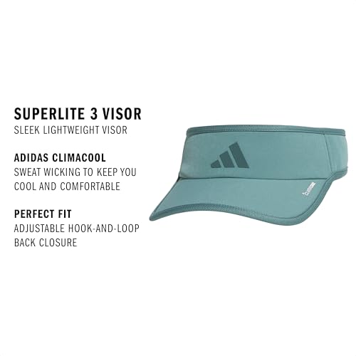 Image of adidas Women's Superlite Visor - Lightweight Moisture-Wicking Running Tennis Hat
