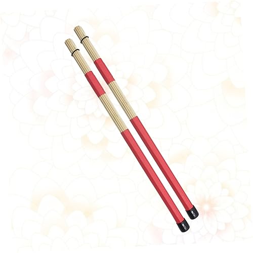 Toddmomy - Baquetas de bambú, 2 piezas, para batería, accesorios para instrumentos musicales miniatura 2