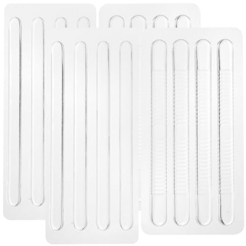 HEALLILY 16 Piezas de Agarre Transparente de Tacón Alto Cinta Adhesiva Almohadillas de Inserción de Gel de Silicona Forro Sandalia Cojín Adhesivo para Mujeres Zapatos Demasiado Grandes