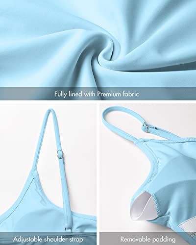 Image of Narecte Sexy One Piece Bathing Suit for Women Tummy Control High Cut One Piece Swimsuit Womens