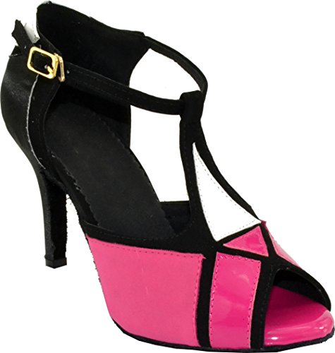 Chaussures de danse latines femme bout ouvert Tango Cha-cha chaussures danse moderne