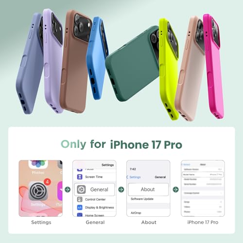 Cordking for iPhone 17 Pro Case, Silicone Ultra Slim Shockproof Protective Phone Case with [Soft Anti-Scratch Microfiber Lining], 6.3 inch, Pinksand by Cordking - Used condition - Image 6
