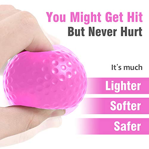 TEKXYZ Boxing Reflex Ball Pink and Red Set for Girls and Women, 2 Difficulty Levels