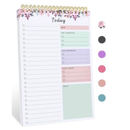 To Do List Notepad - To Do List Notebook for Work with 52 Sheets, Undated Daily Planner Perfect for Enhanced Productivity and Goal Achievement - Rosy Dawn