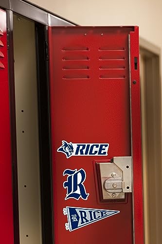 Image of Rice University 8ct Vinyl Large Deluxe Stickers Variety Pack - Laptop, Water Bottle, Scrapbooking, Tablet, Skateboard, Indoor /Outdoor - Set of 8