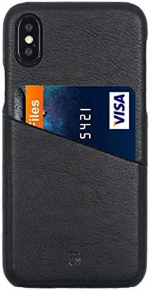 OCCA BLOCCS4002-WR iPhone Xs Case Cover, Vintage Antique, Back Pocket, Card Storage, Autumn Wine red