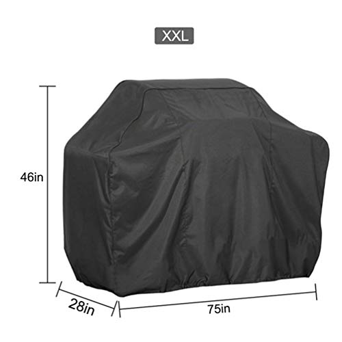 Samhe Grill Cover, 75-Inch Waterproof UV Resistant Heavy Duty BBQ Gas Grill Cover for Nexgrill Brinkmann Weber Char-Broil and More - Thumbnail 2