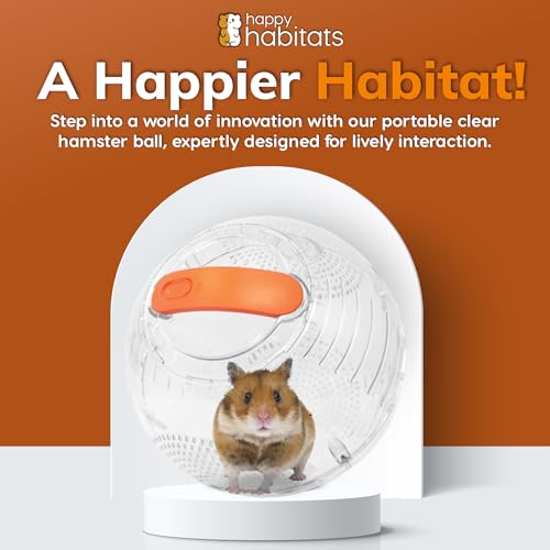Clear Hamster Exercise Ball (7”) – Sturdy Dwarf Hamster Ball for Safe, Active Play – Ventilated Small Animal Toys for Gerbils, Mice & Other Small Pets – Must-Have Pet Rat Accessories - Image 3