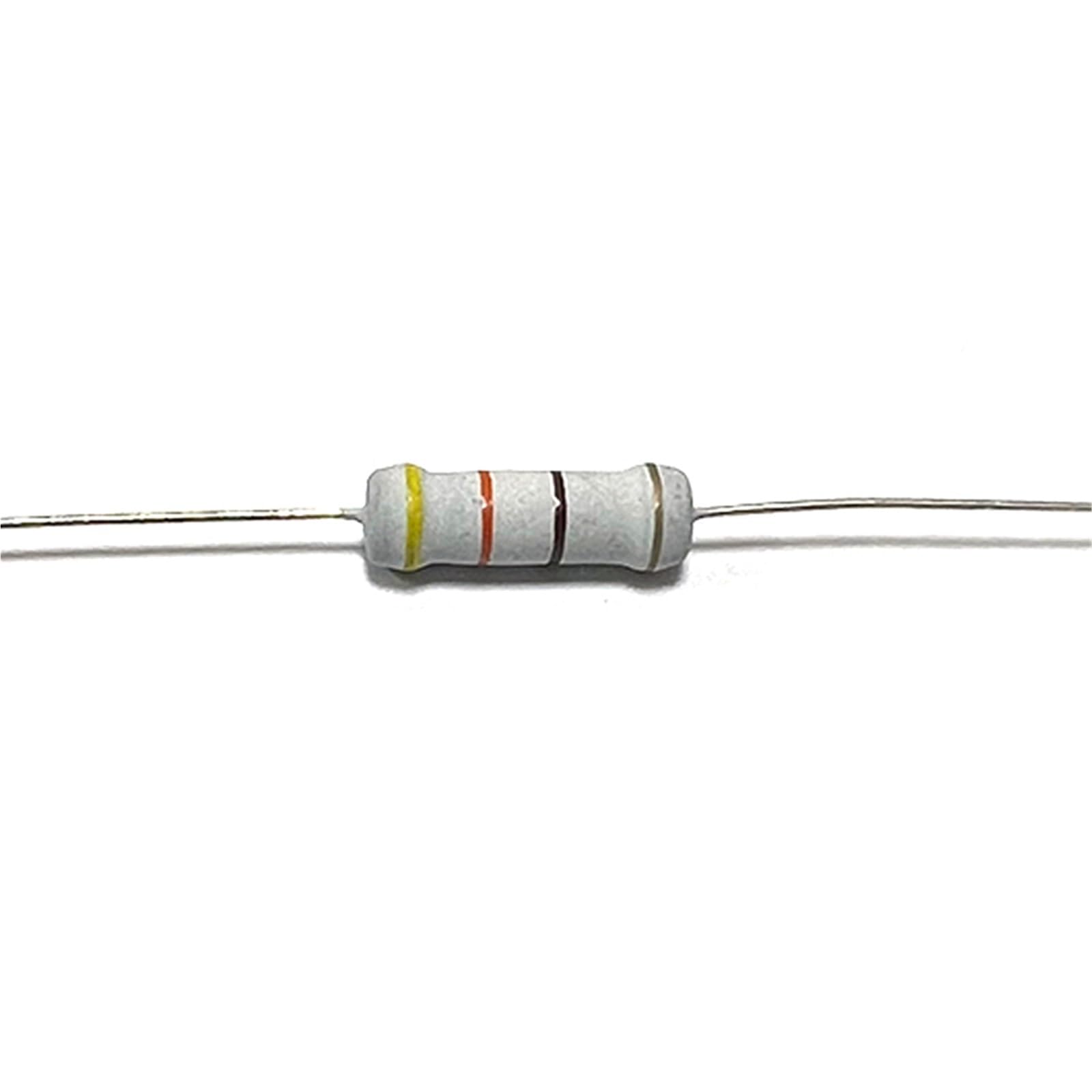 RISWEKFW 20pcs 2W Carbon Film Resistor 0.43R 4R3 43R 430R 4K3 43K 430K 4.3 43 430 R K Ohm 5% 0.43Ohm 4.3Ohm 43Ohm 430Ohm 4.3KOhm 43KOhm(CF 2W 330R 20pcs)