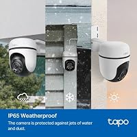Tapo C510W(2-Pack) 360° WLAN-Überwachungskamera für außen, Farbnachtsicht, KI-Erkennung, Smart Tracking, Licht- & Ton-Alarm, Zwei-Wege-Audio, lokale Speicherung über microSD-Karte oder H500 HomeBase – Ansicht 8